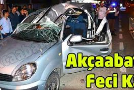 Akçaabat’ta Feci Kaza 1 Ölü 3 yaralı